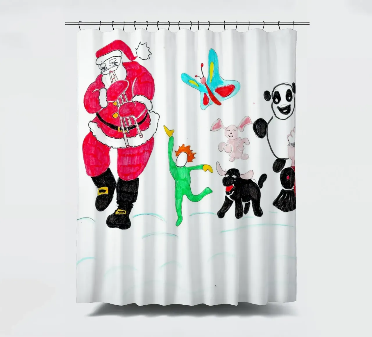 Weihnachten Duschvorhang von Massimo Frascogna