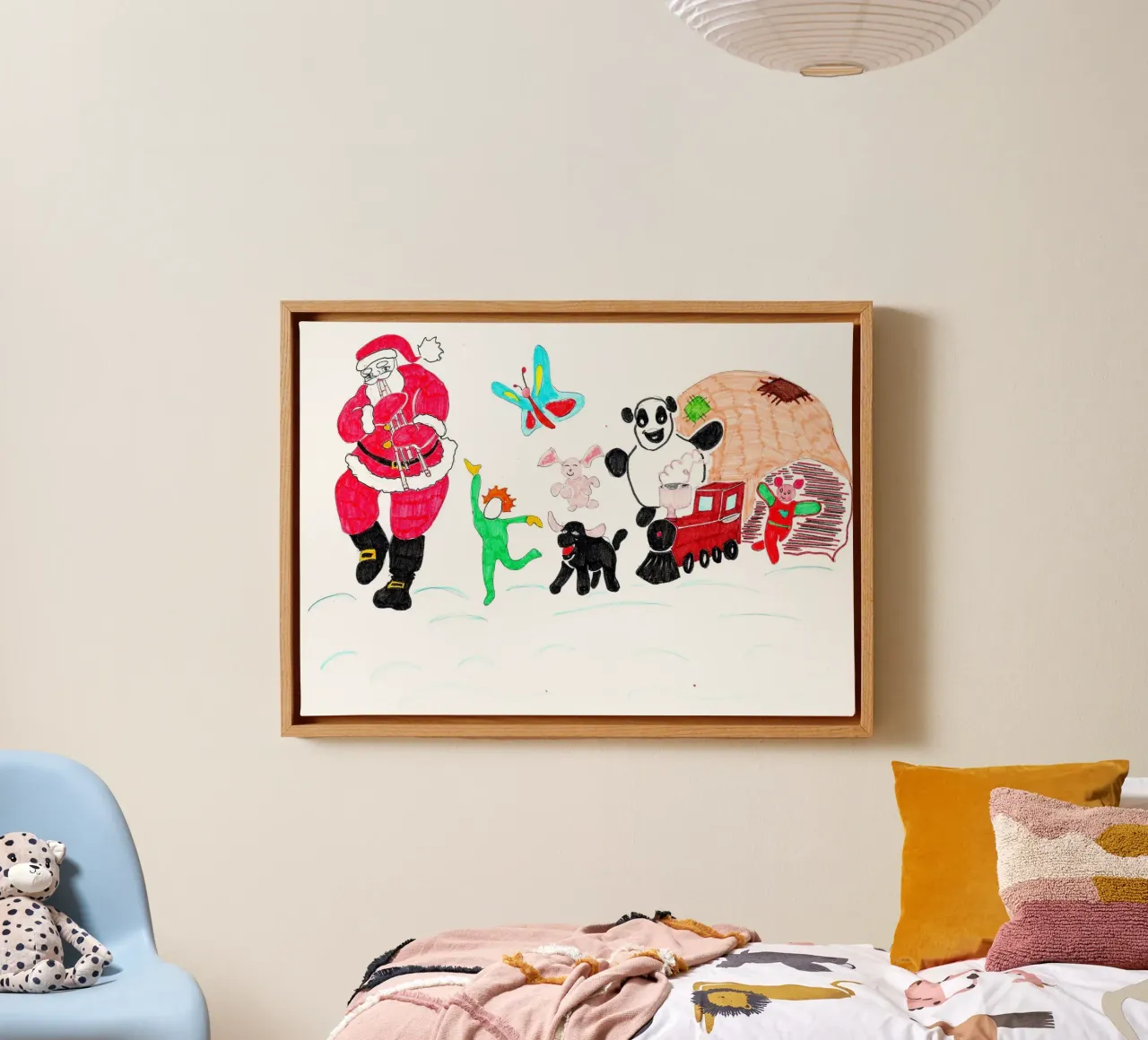 Kerst canvas met Baklijst van Massimo Frascogna