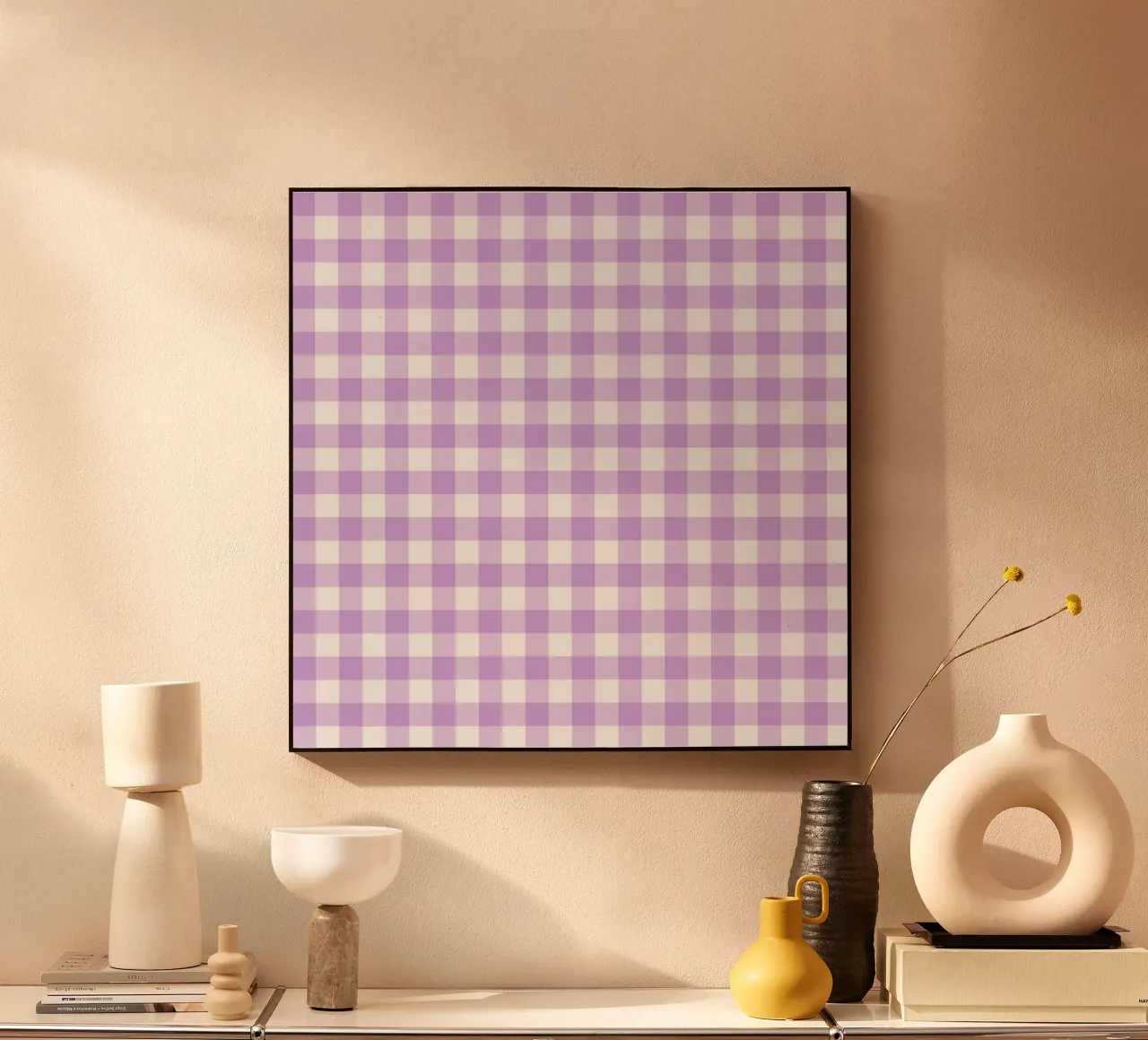 Pastel Purple Gingham plexiglass da Happy Littles