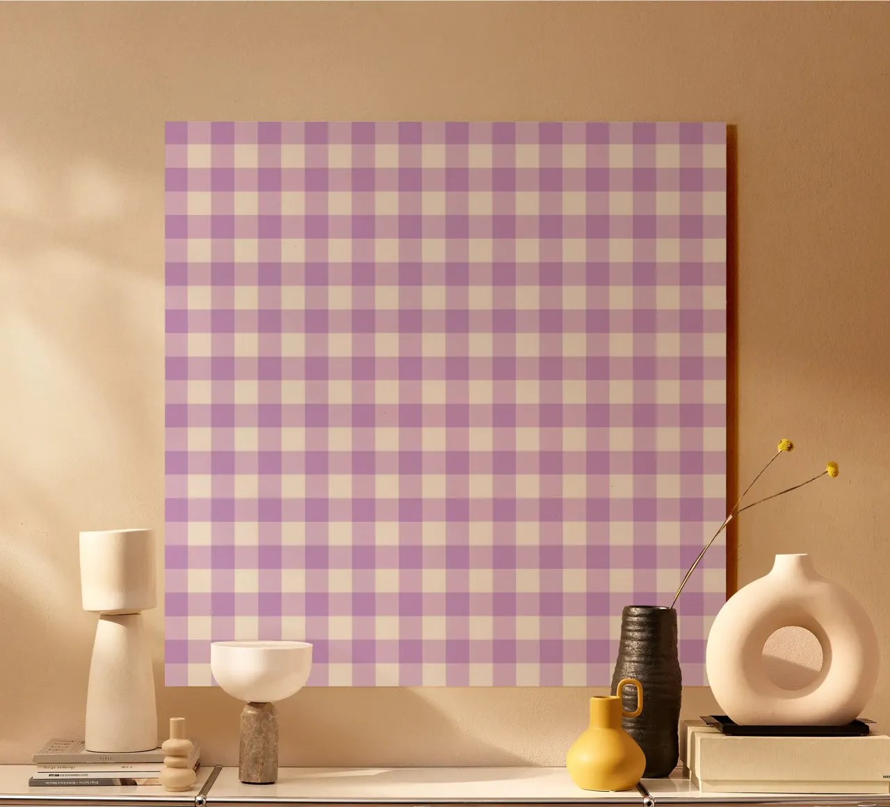 Pastel Purple Gingham plexiglass da Happy Littles
