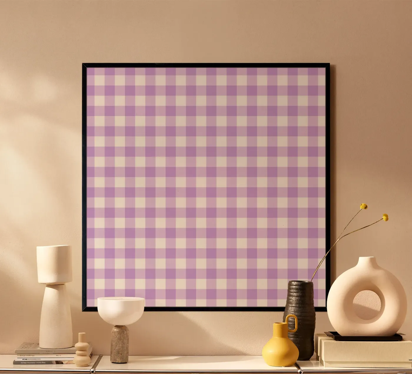 Pastel Purple Gingham poster da Happy Littles