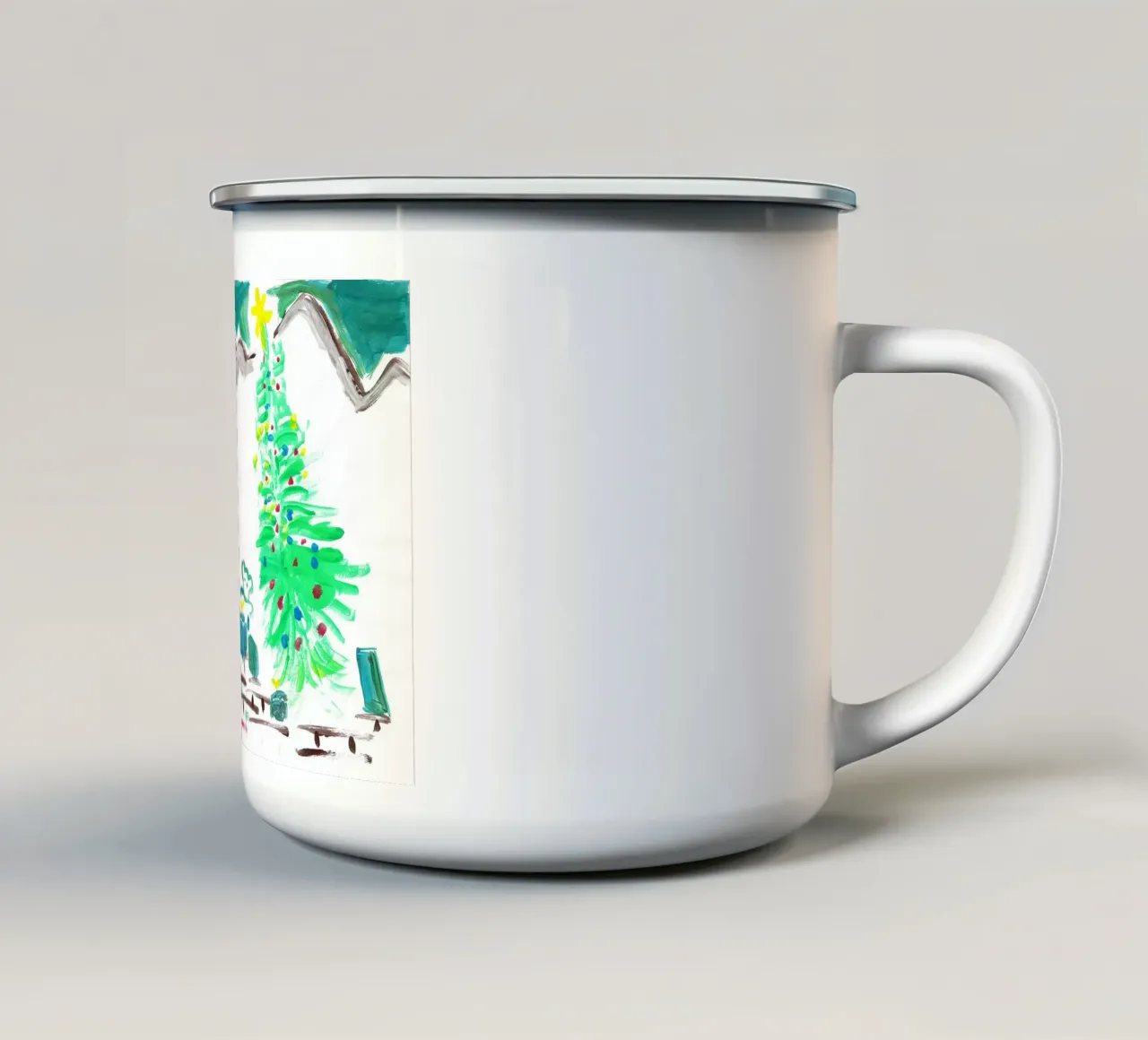 Natale tazza in smalto da Massimo Frascogna