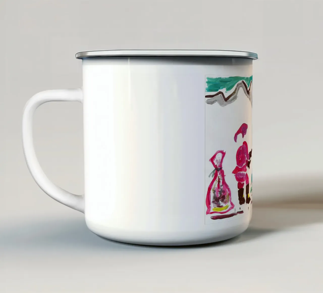 Natale tazza in smalto da Massimo Frascogna