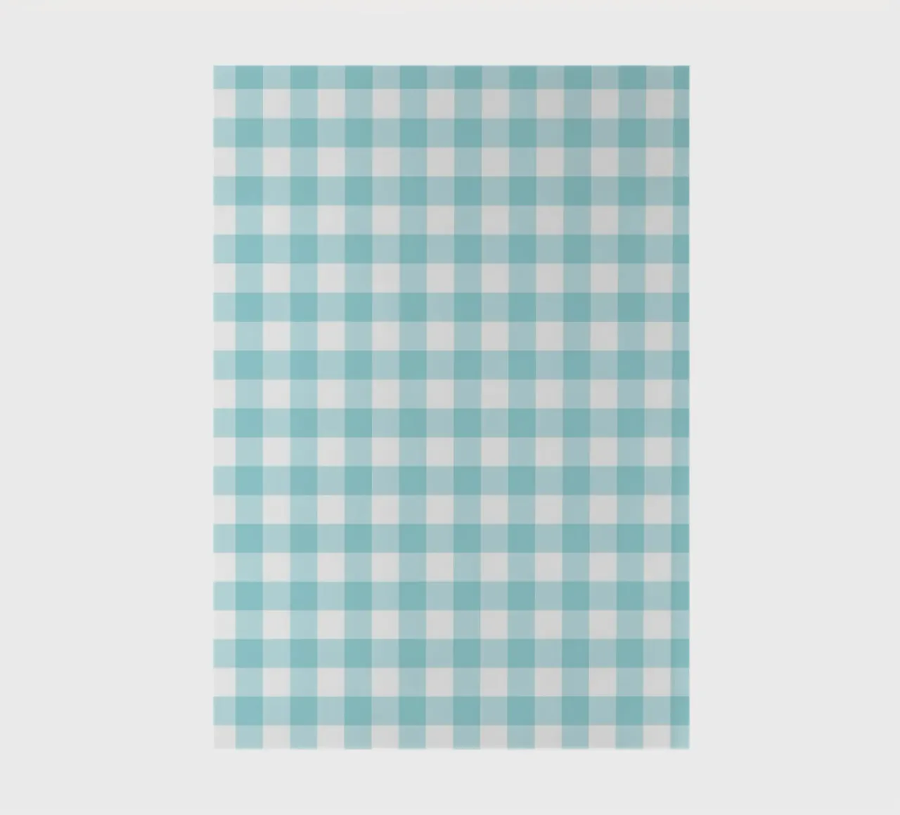 Pastel Turquoise Gingham notebook by Happy Littles