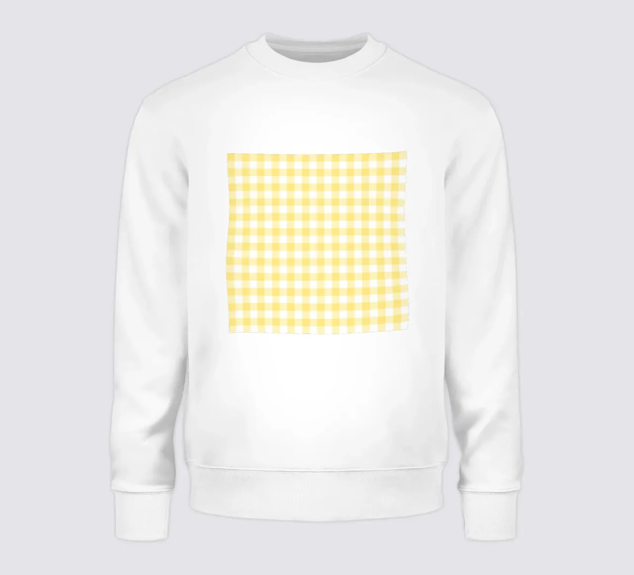 Gingham giallo pastello felpa da Happy Littles