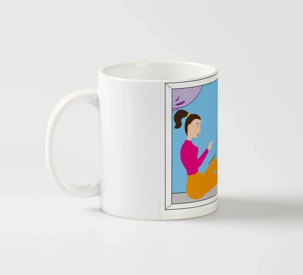 Smartworking tazza in ceramica da Massimo Frascogna