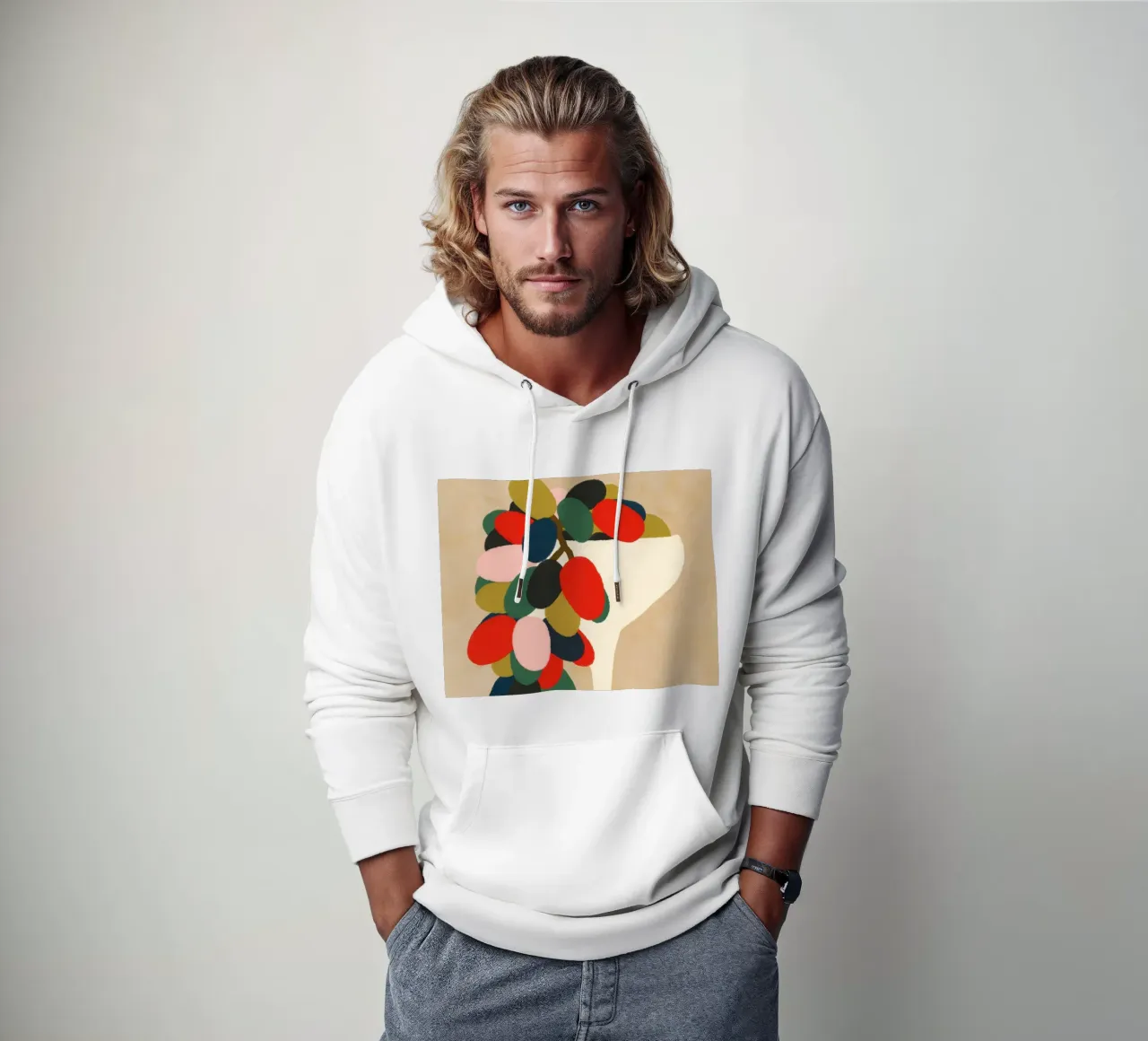 Vaschetta d'uva felpa con cappuccio da Kintsugi99