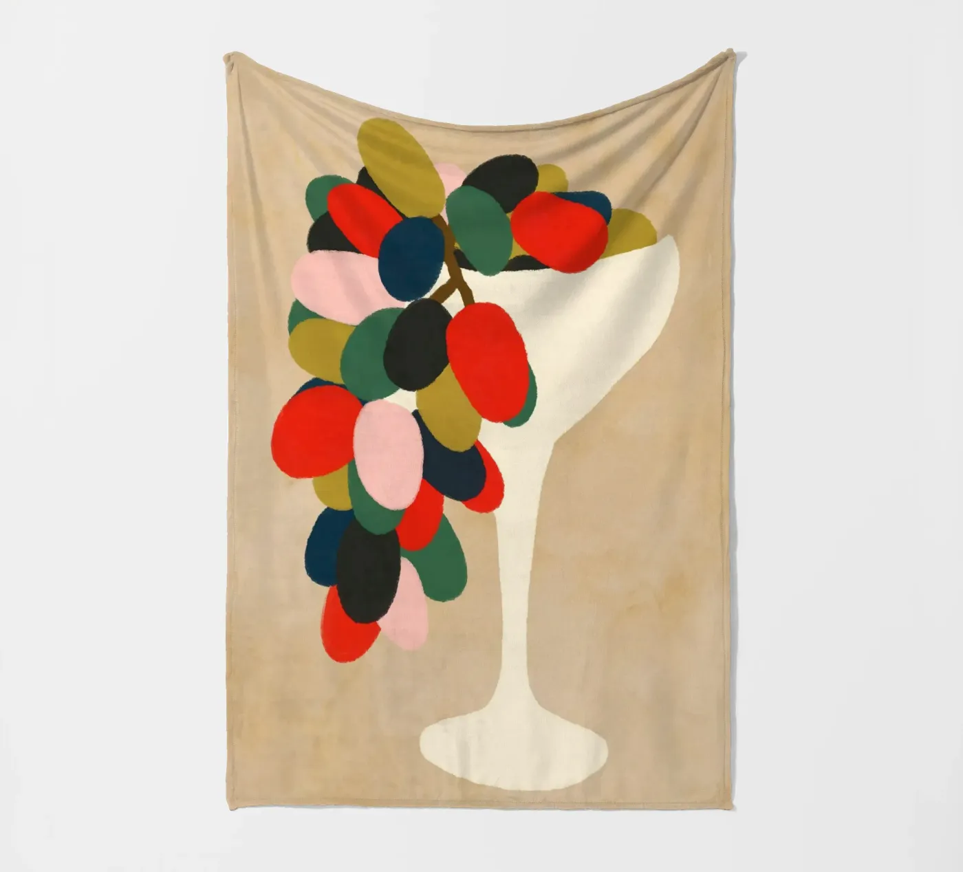 Grape Array fleece blanket by Kintsugi99