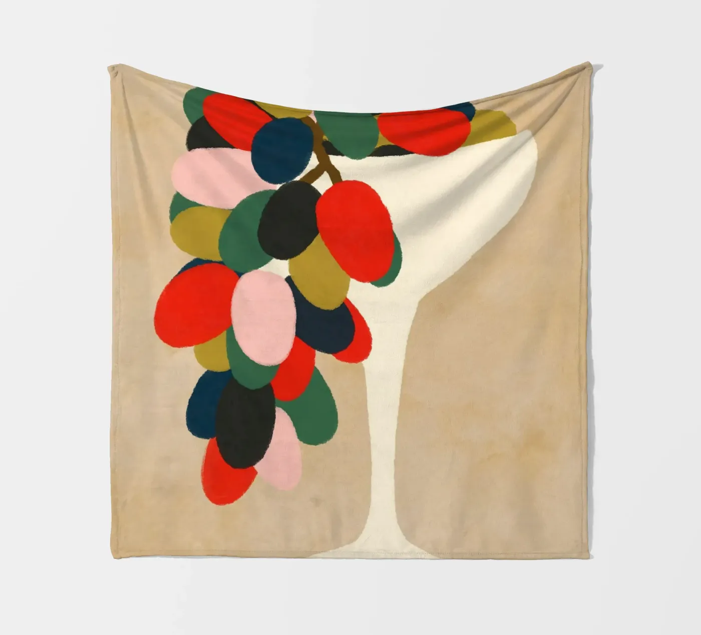Grape Array fleece blanket by Kintsugi99
