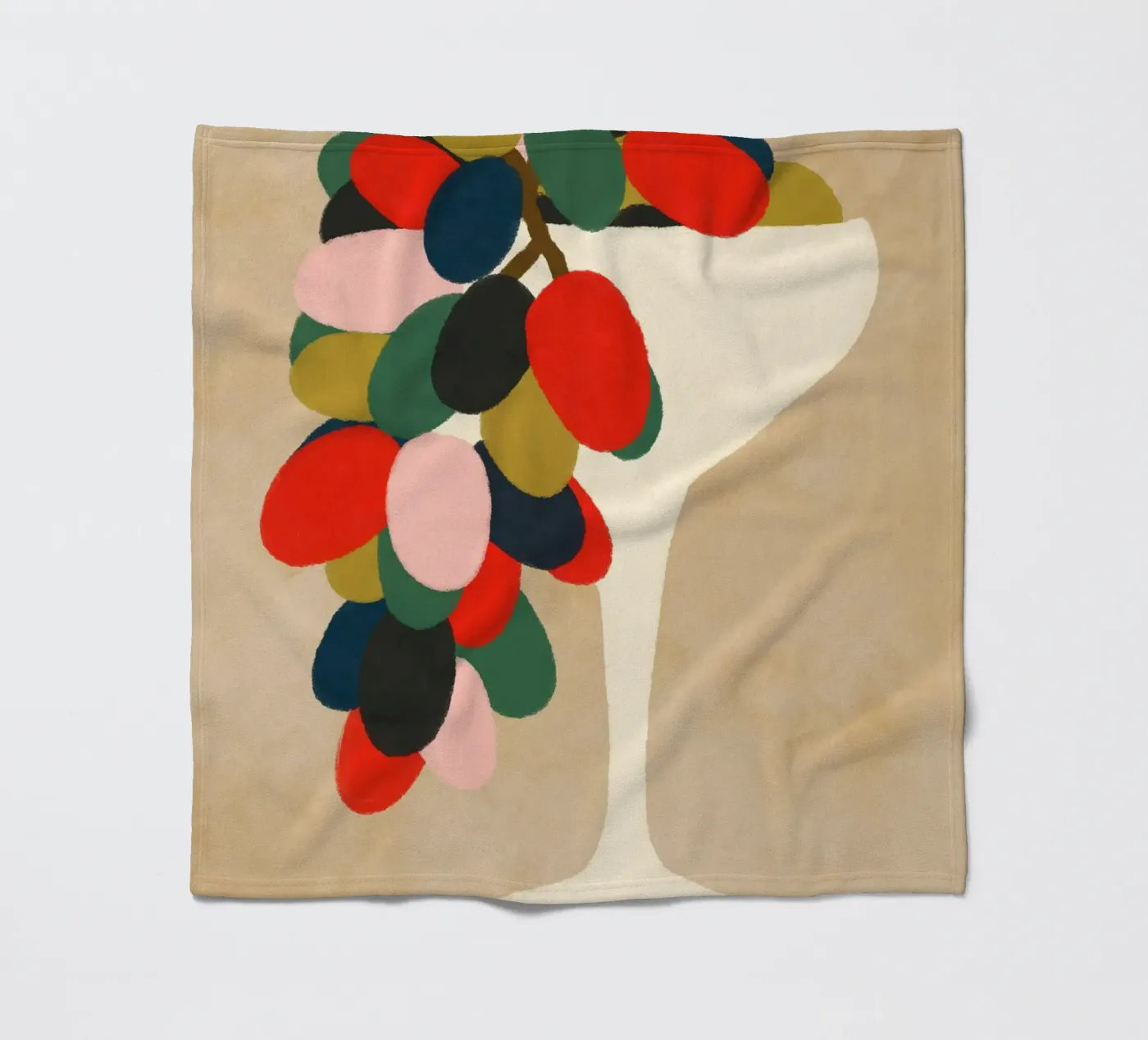 Grape Array fleece blanket by Kintsugi99