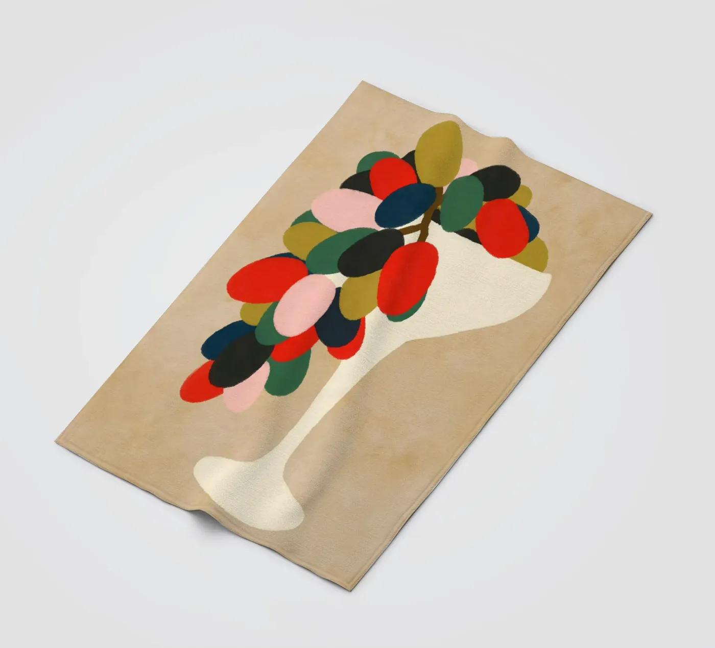 Grape Array fleece blanket by Kintsugi99