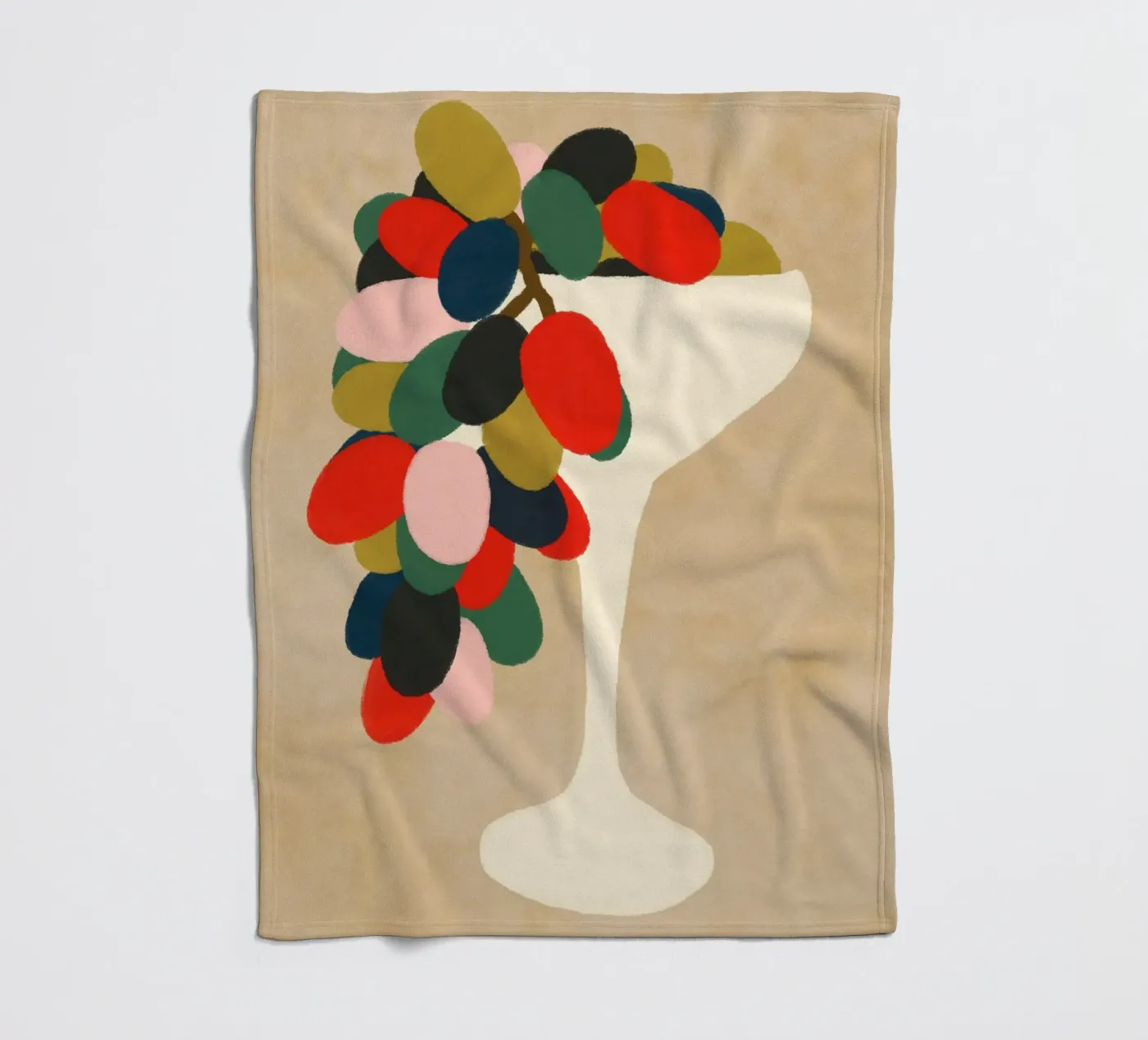 Grape Array fleece blanket by Kintsugi99