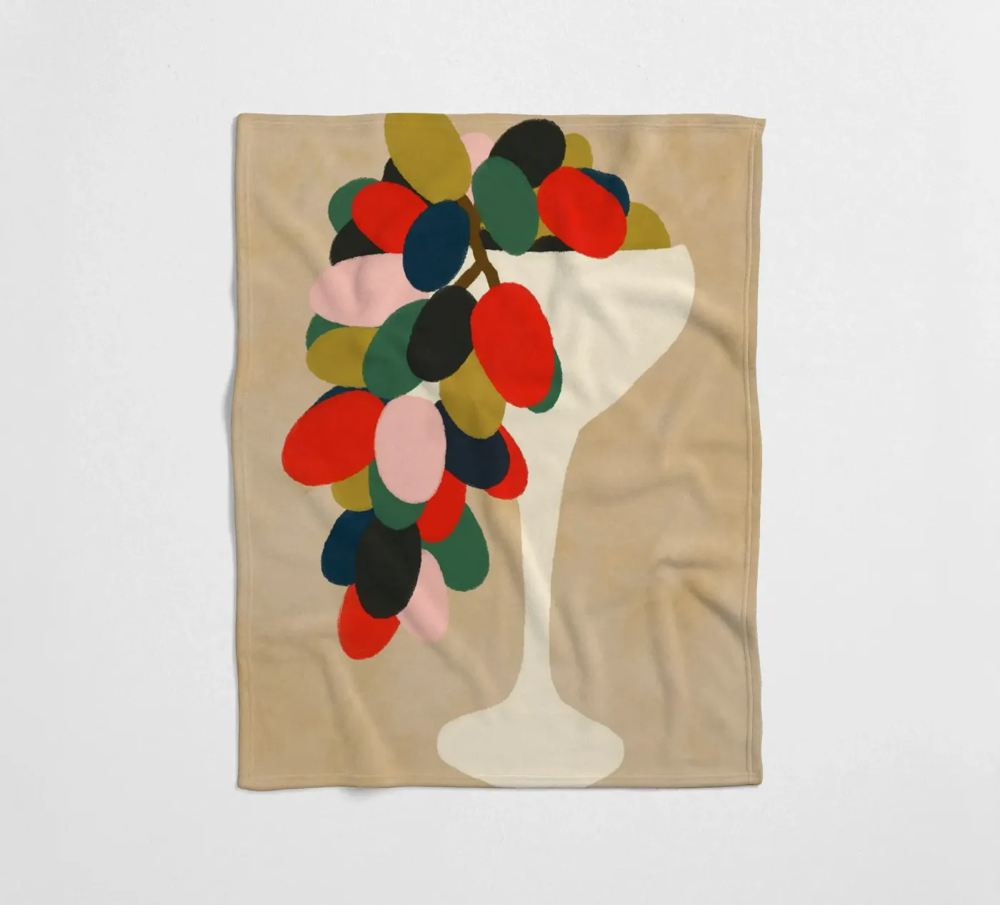 Grape Array fleece blanket by Kintsugi99