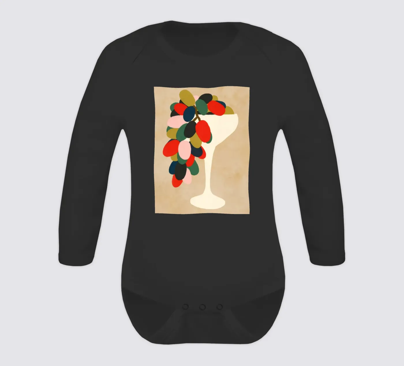 Grape Array Langarm Babybody von Kintsugi99