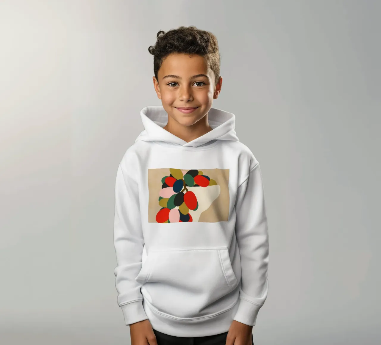 Vaschetta d'uva felpa bambino con cappuccio da Kintsugi99