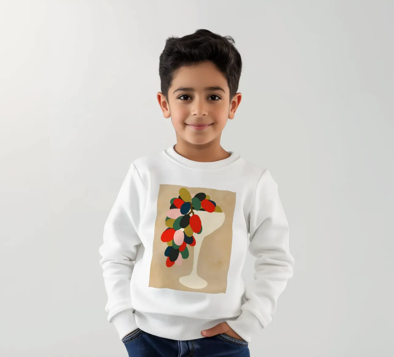 Druiven kinder sweatshirt van Kintsugi99