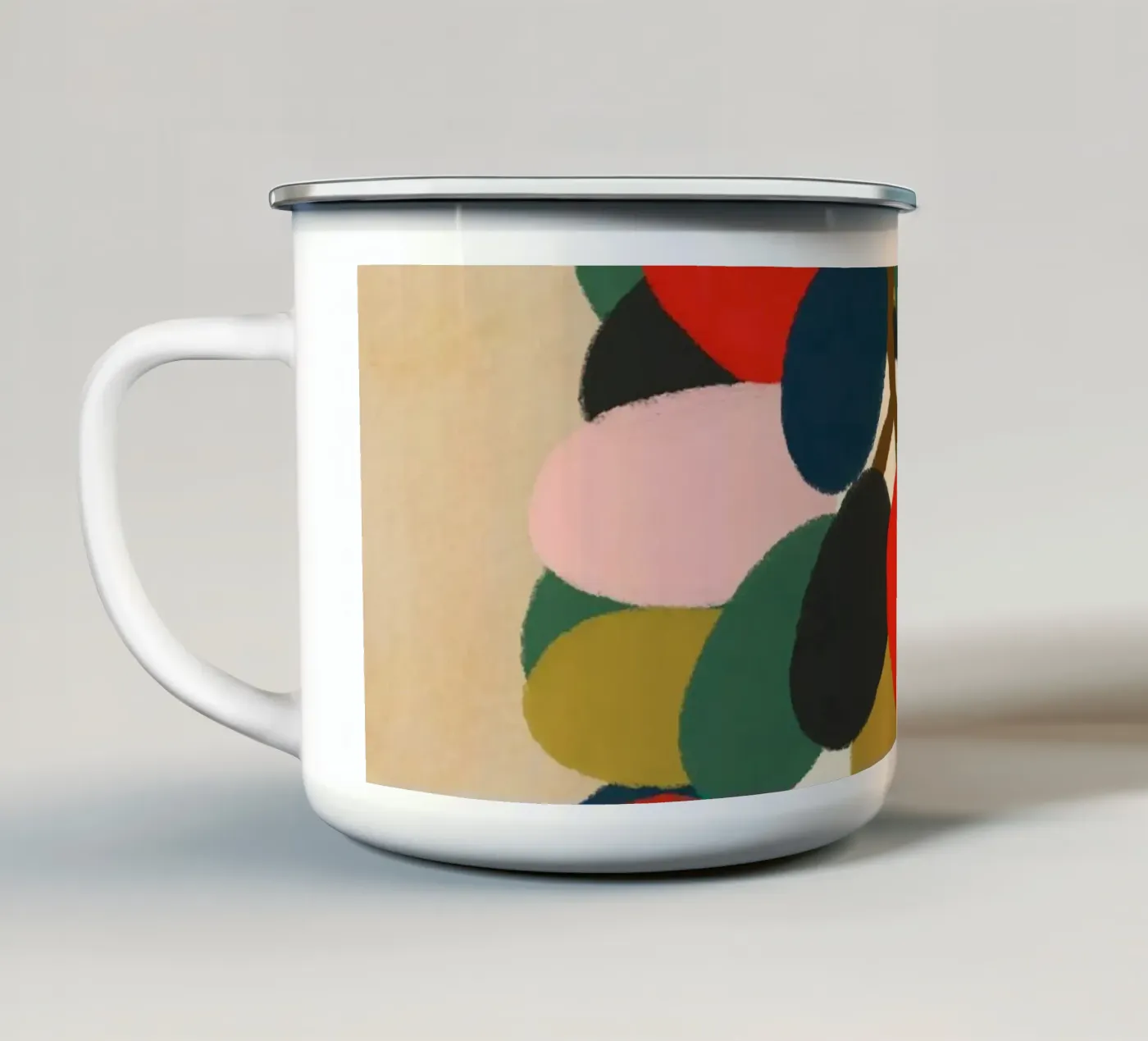 Weintrauben-Array Emaille Tasse von Kintsugi99