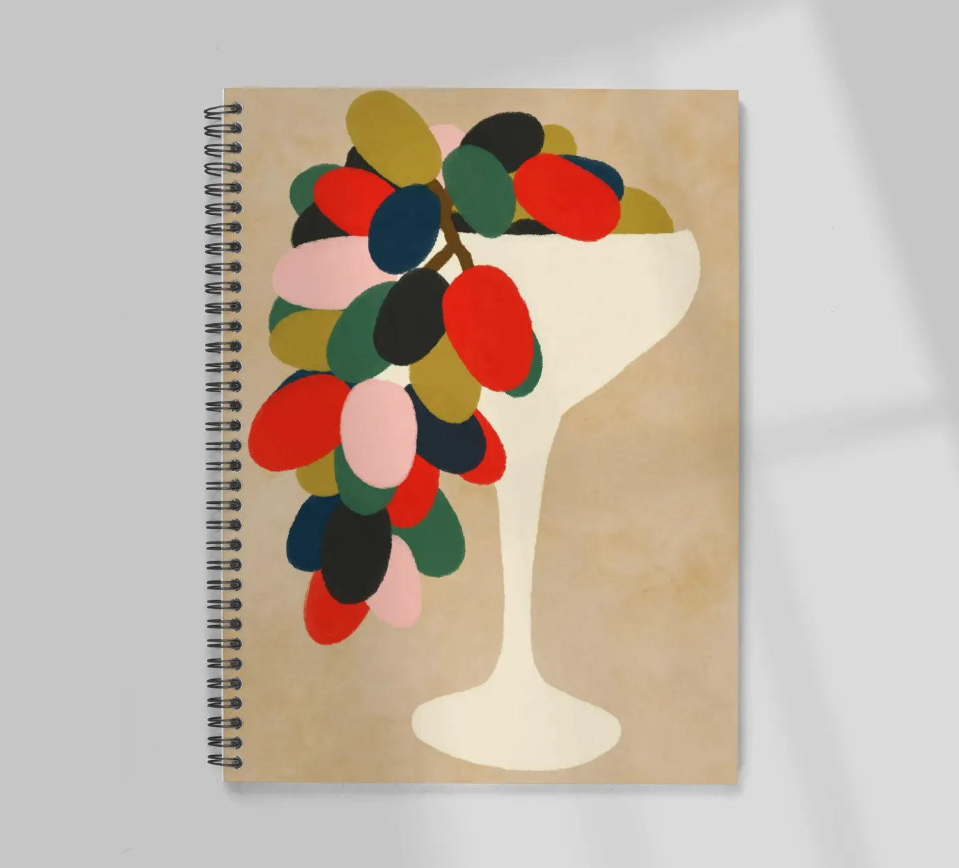 Druiven notitieboek met spiraal van Kintsugi99
