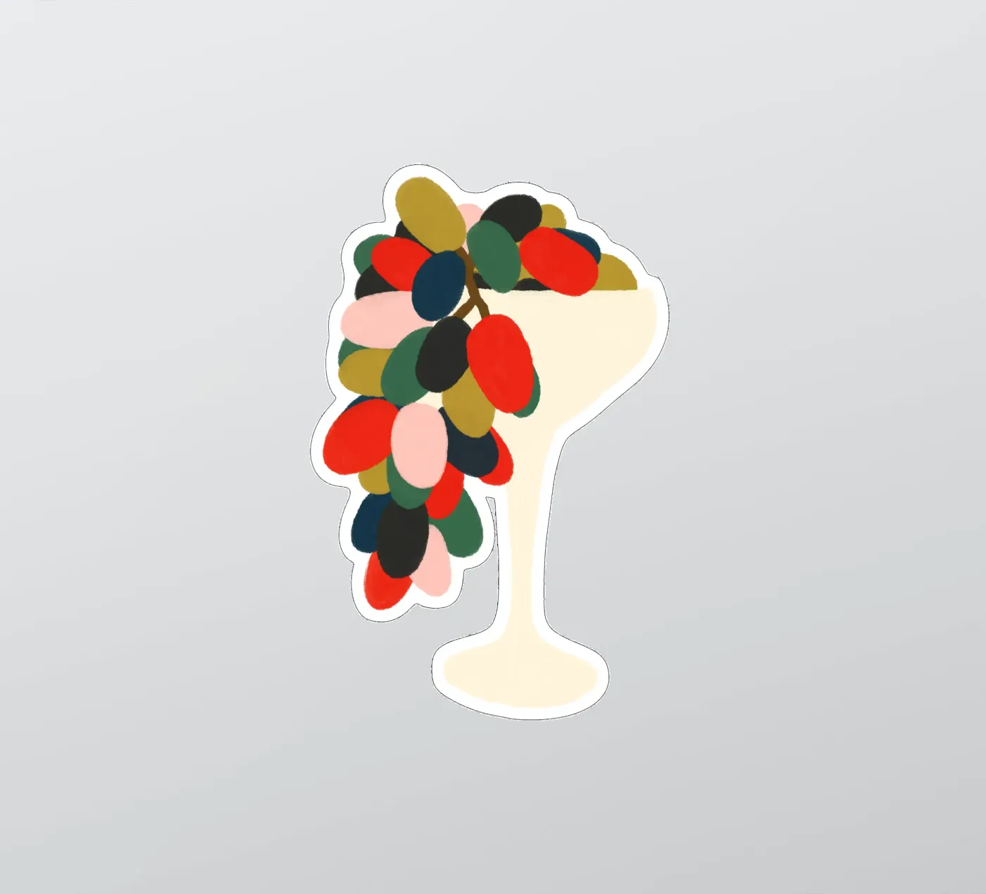 Réseau de raisins autocollant de Kintsugi99