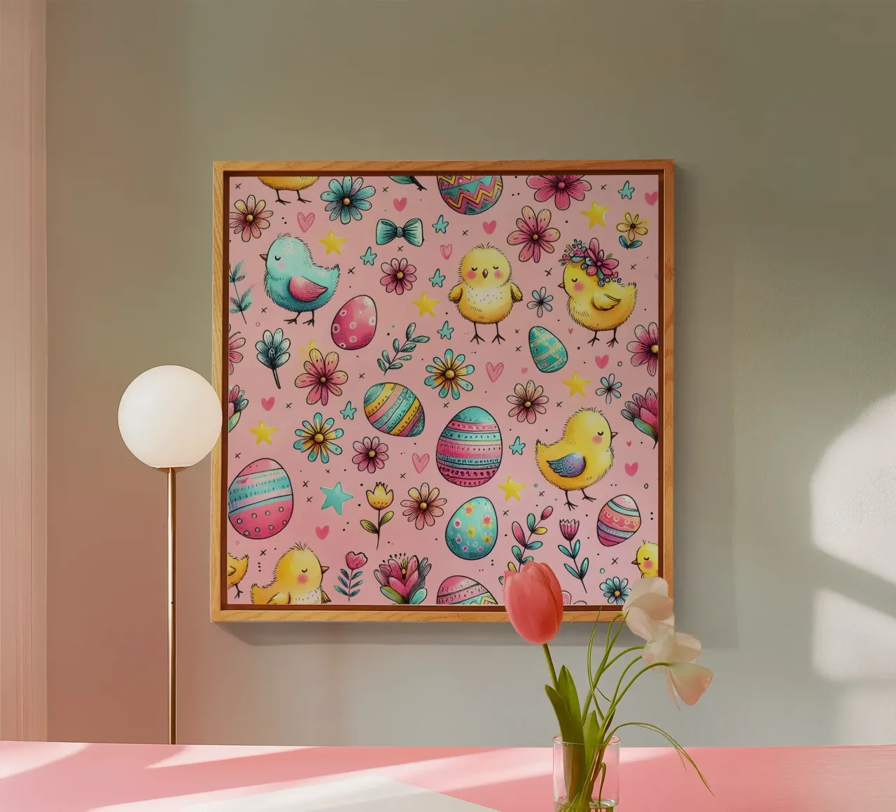 Easter Chicks Doodles plexiglass da Happy Littles