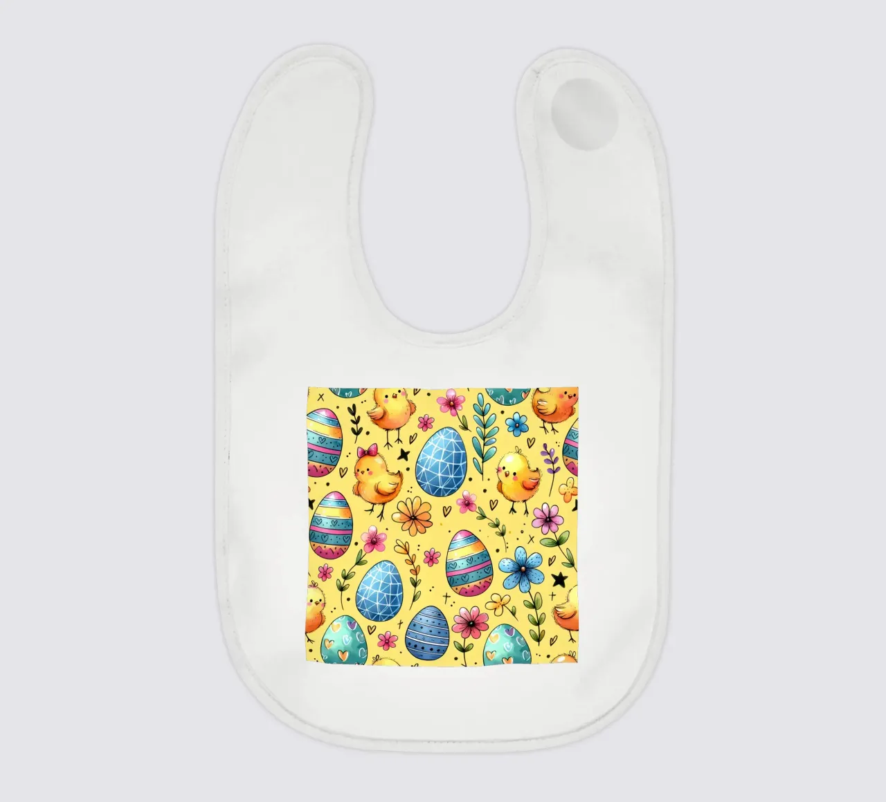 Scarabocchi di pulcini di Pasqua bavaglino da Happy Littles