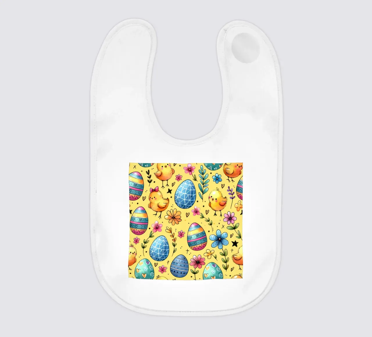 Scarabocchi di pulcini di Pasqua bavaglino da Happy Littles