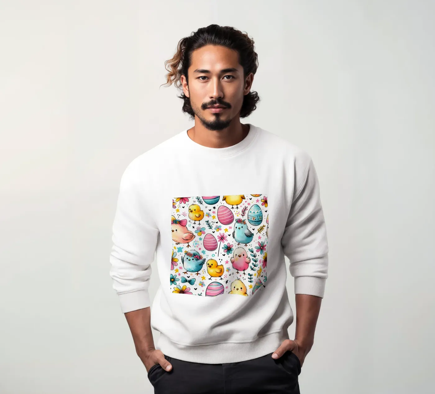Easter Chicks Doodles sweatshirt by Happy Littles