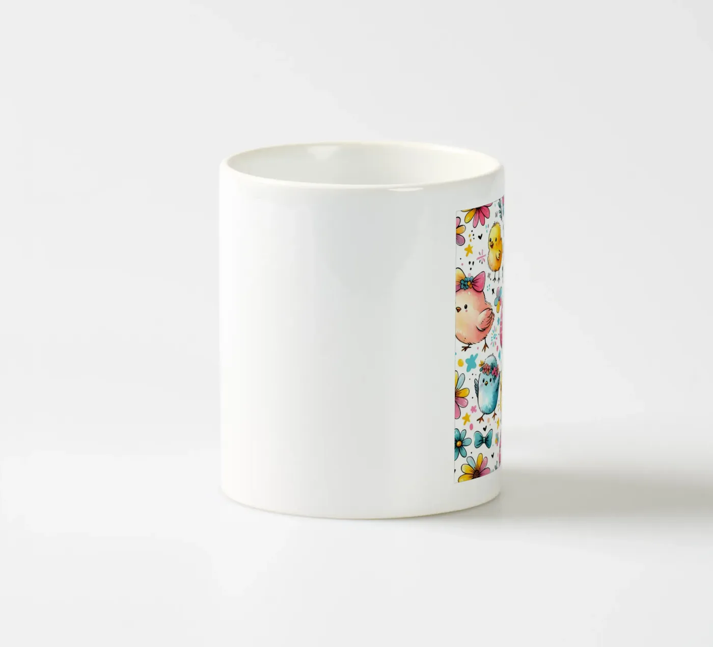 Easter Chicks Doodles ceramic mug by Happy Littles