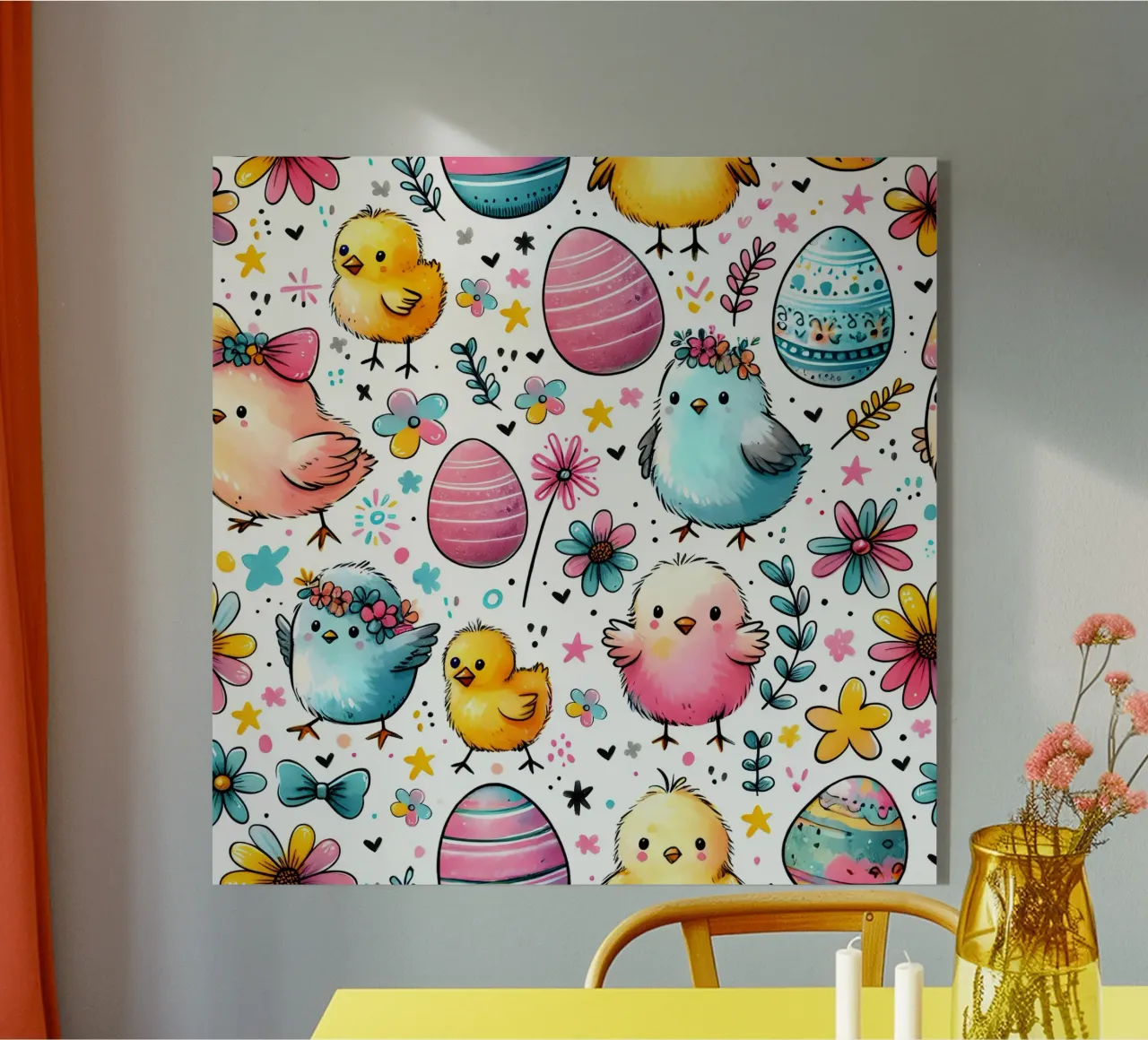 Easter Chicks Doodles plexiglass da Happy Littles