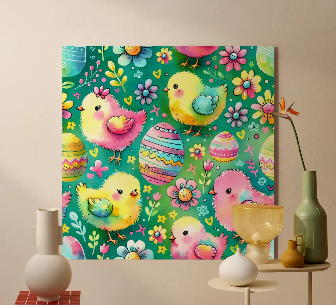 Easter Chicks Doodles plexiglass da Happy Littles