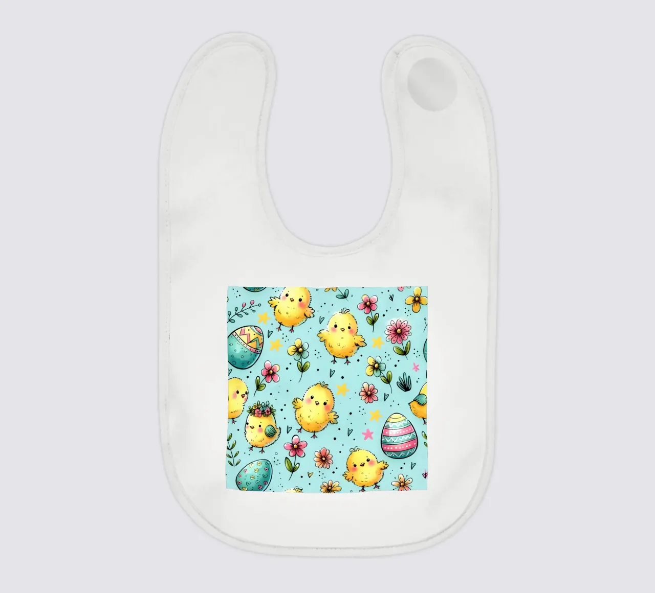 Scarabocchi di pulcini di Pasqua bavaglino da Happy Littles