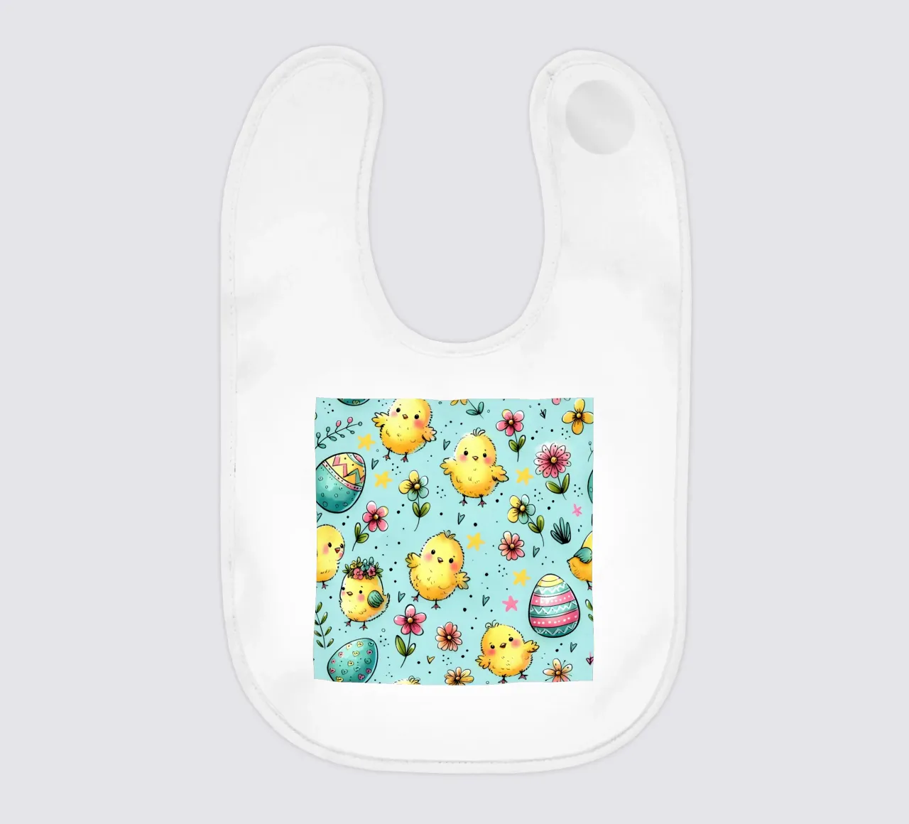 Scarabocchi di pulcini di Pasqua bavaglino da Happy Littles