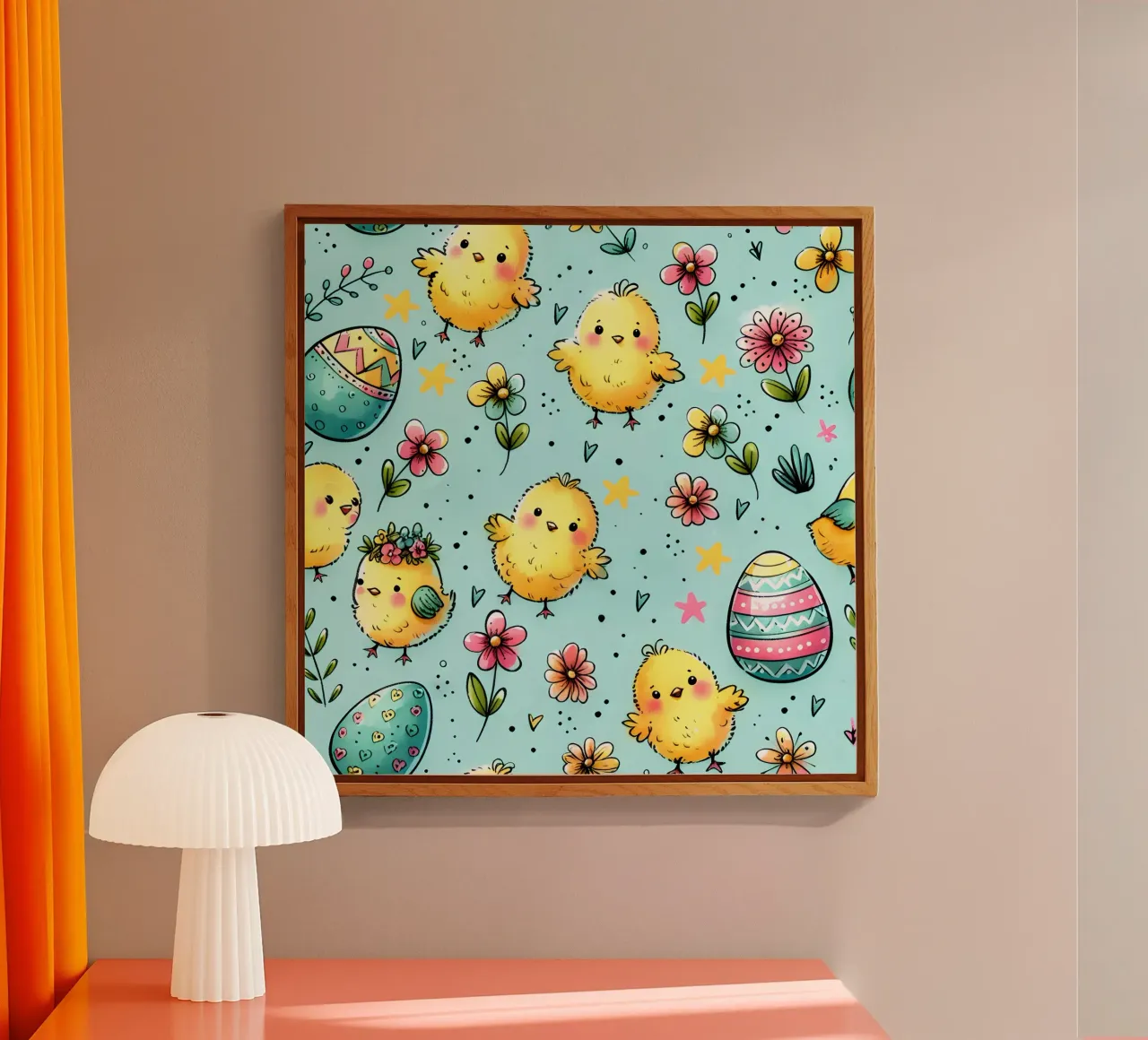 Paaskuikens Doodles acryl van Happy Littles