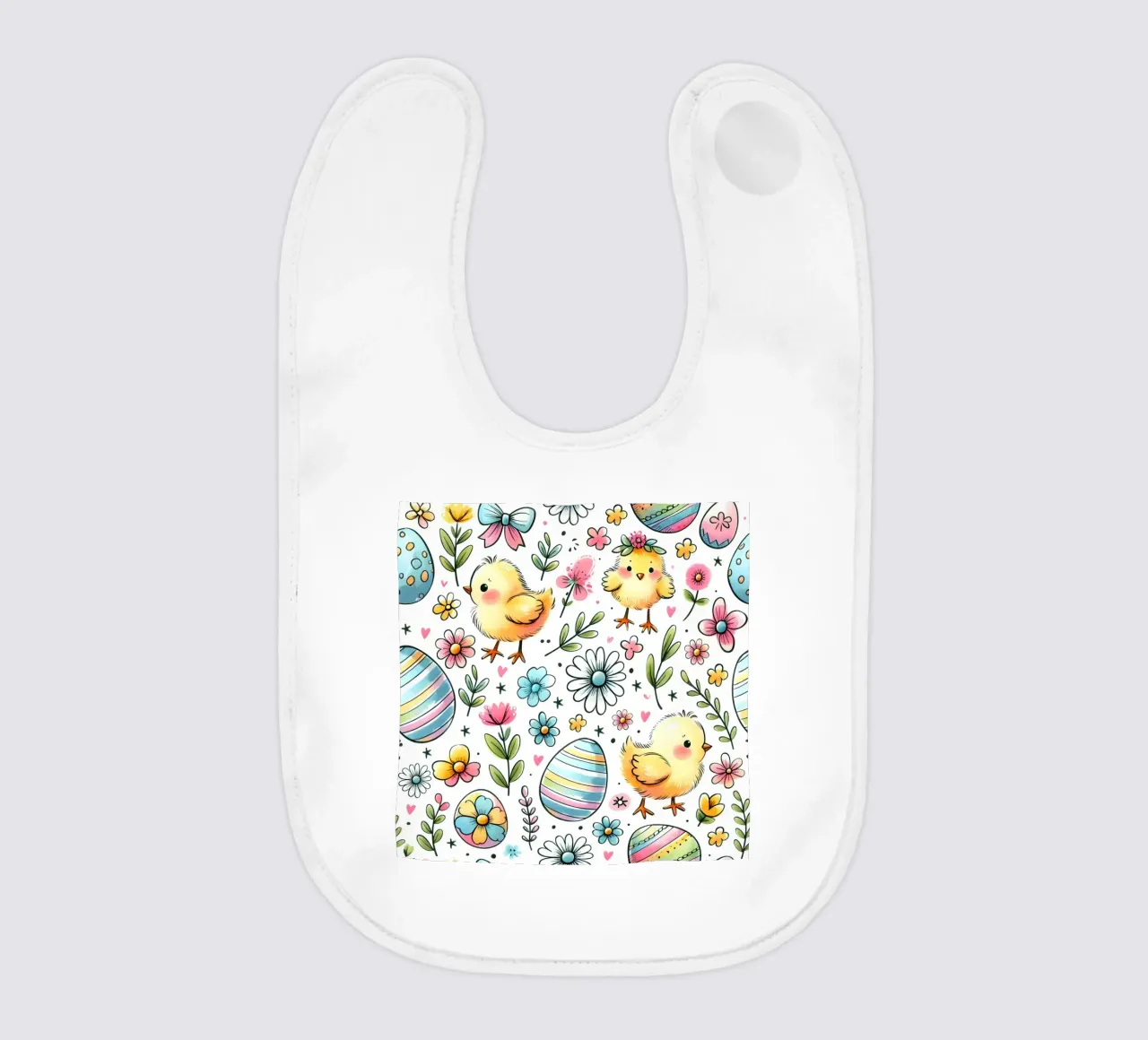 Scarabocchi di pulcini di Pasqua bavaglino da Happy Littles