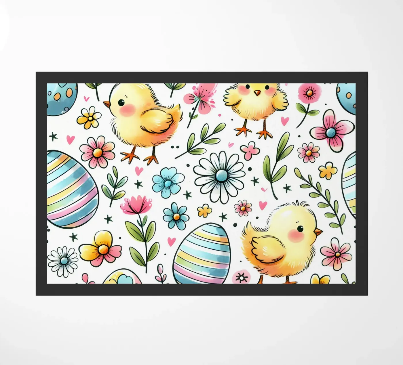 Easter Chicks Doodles paillasson de Happy Littles