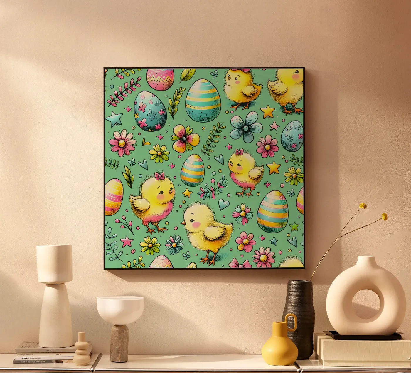Easter Chicks Doodles forex plate by Happy Littles