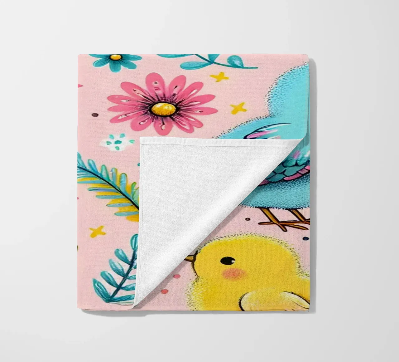 Scarabocchi di pulcini di Pasqua telo mare da Happy Littles