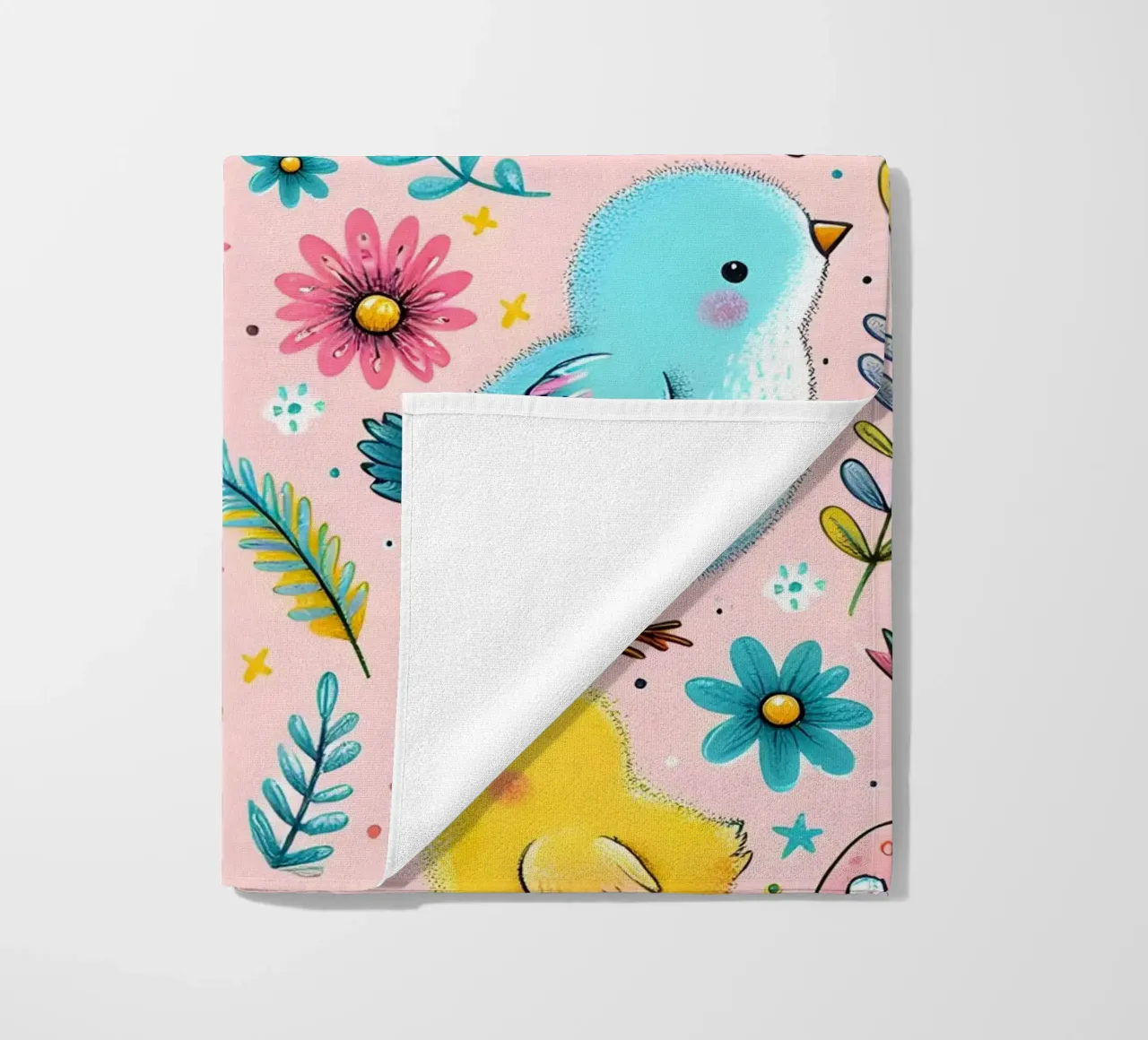 Scarabocchi di pulcini di Pasqua telo mare da Happy Littles