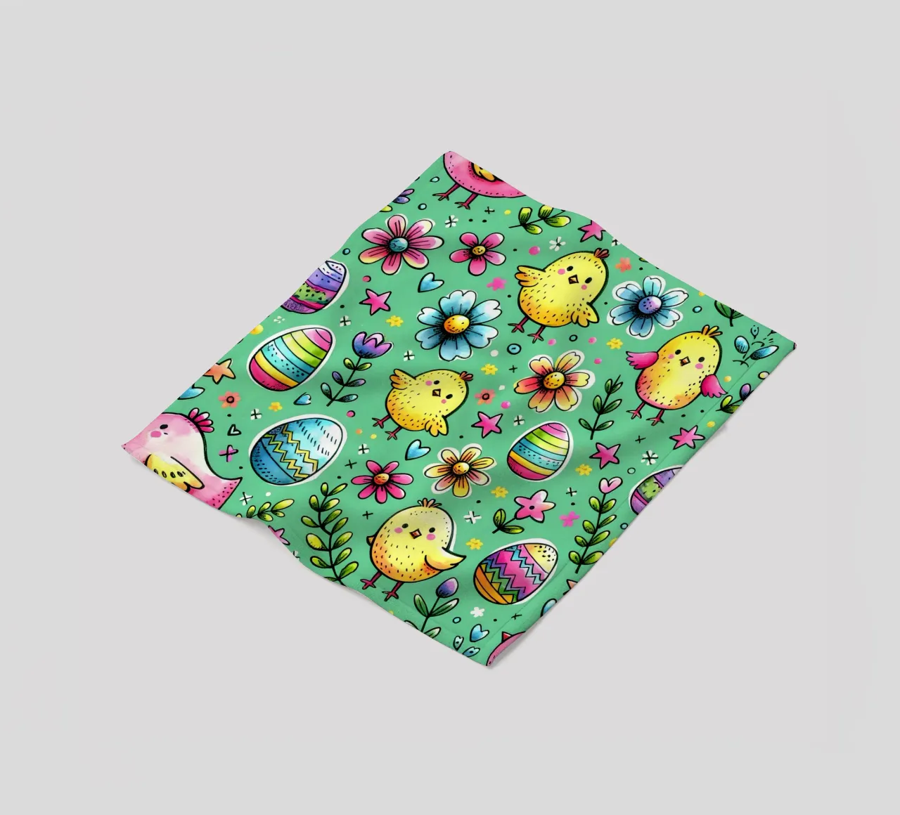 Paaskuikens Doodles fleecedeken van Happy Littles