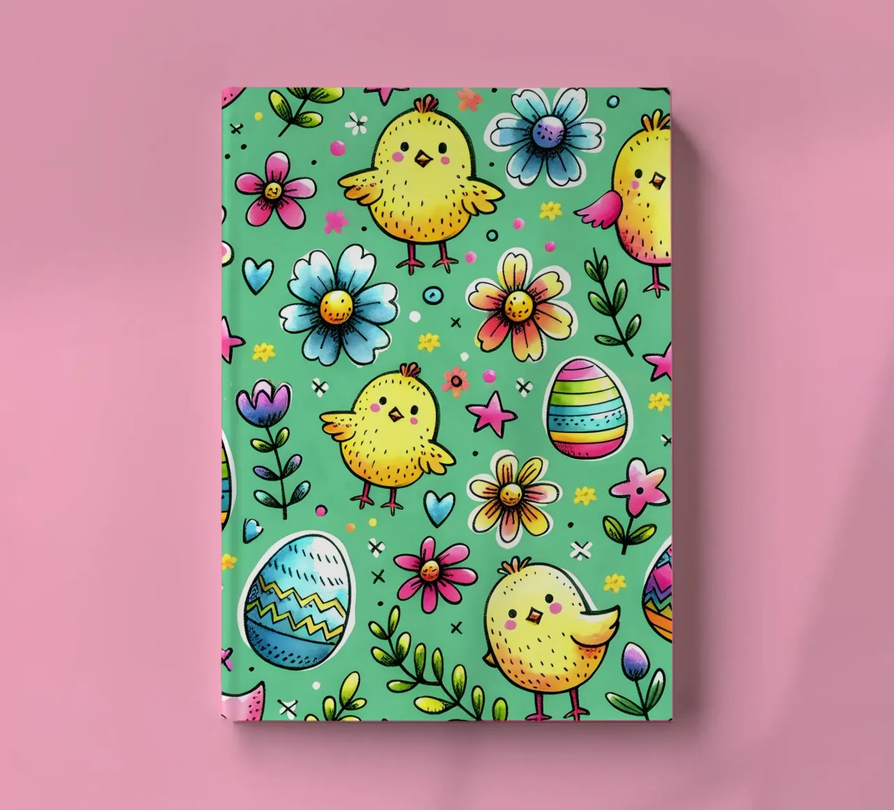 Easter Chicks Doodles notebook by Happy Littles