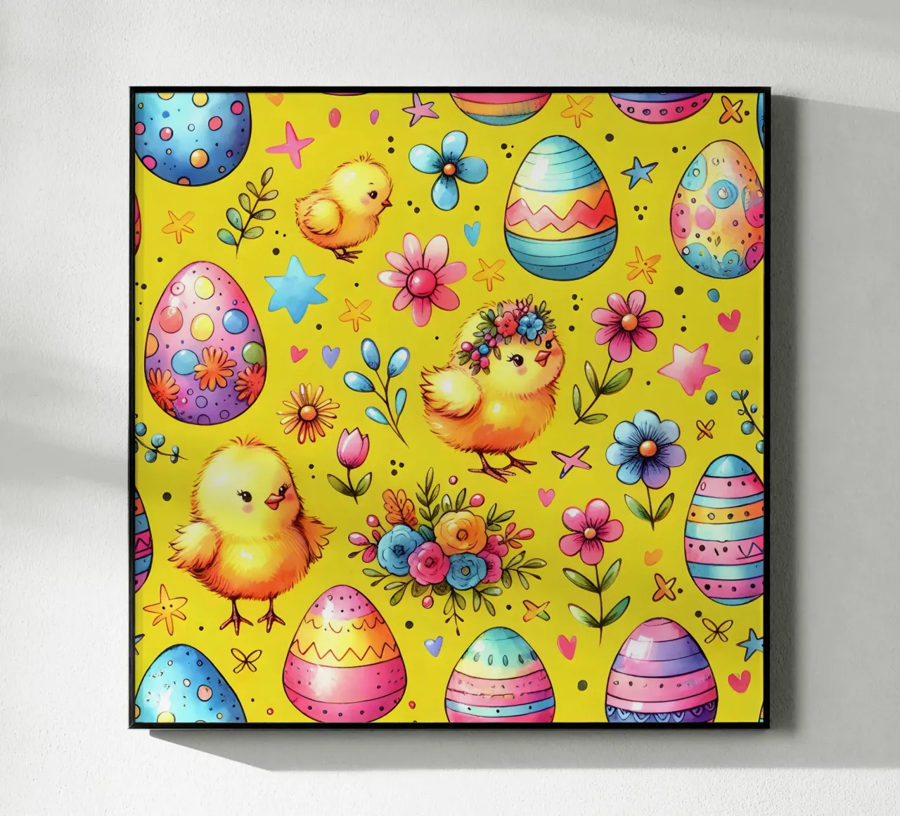 Gribouillis des poussins de Pâques plexiglas de Happy Littles