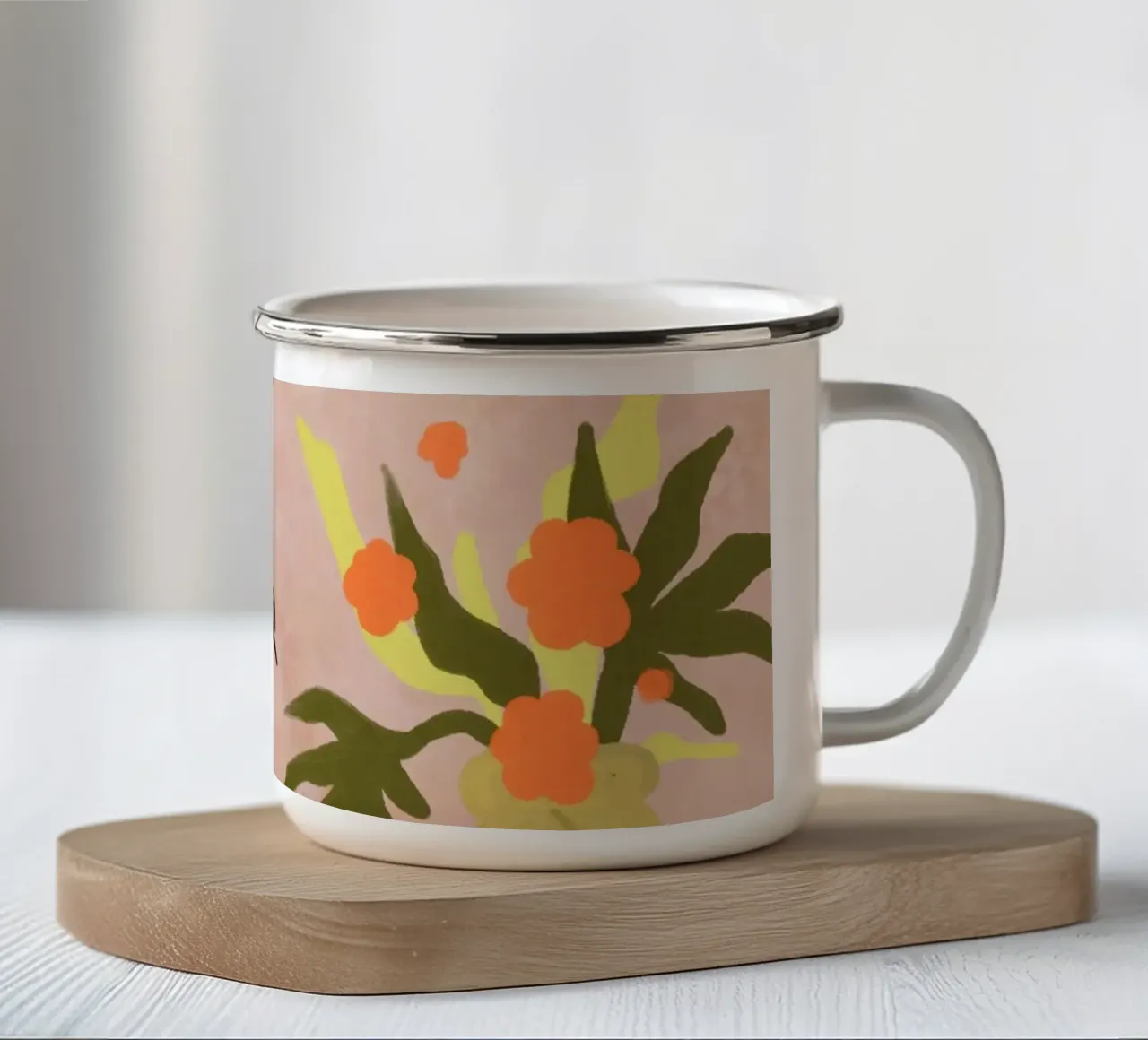 Guardare nell'abisso tazza in smalto da Kintsugi99