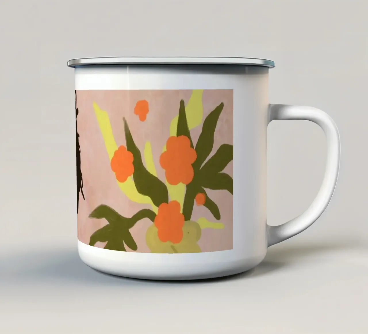 Guardare nell'abisso tazza in smalto da Kintsugi99