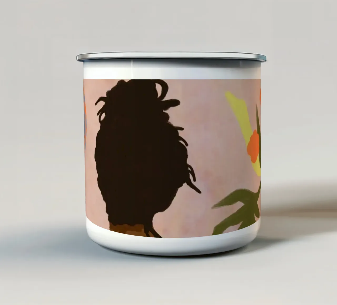 Guardare nell'abisso tazza in smalto da Kintsugi99