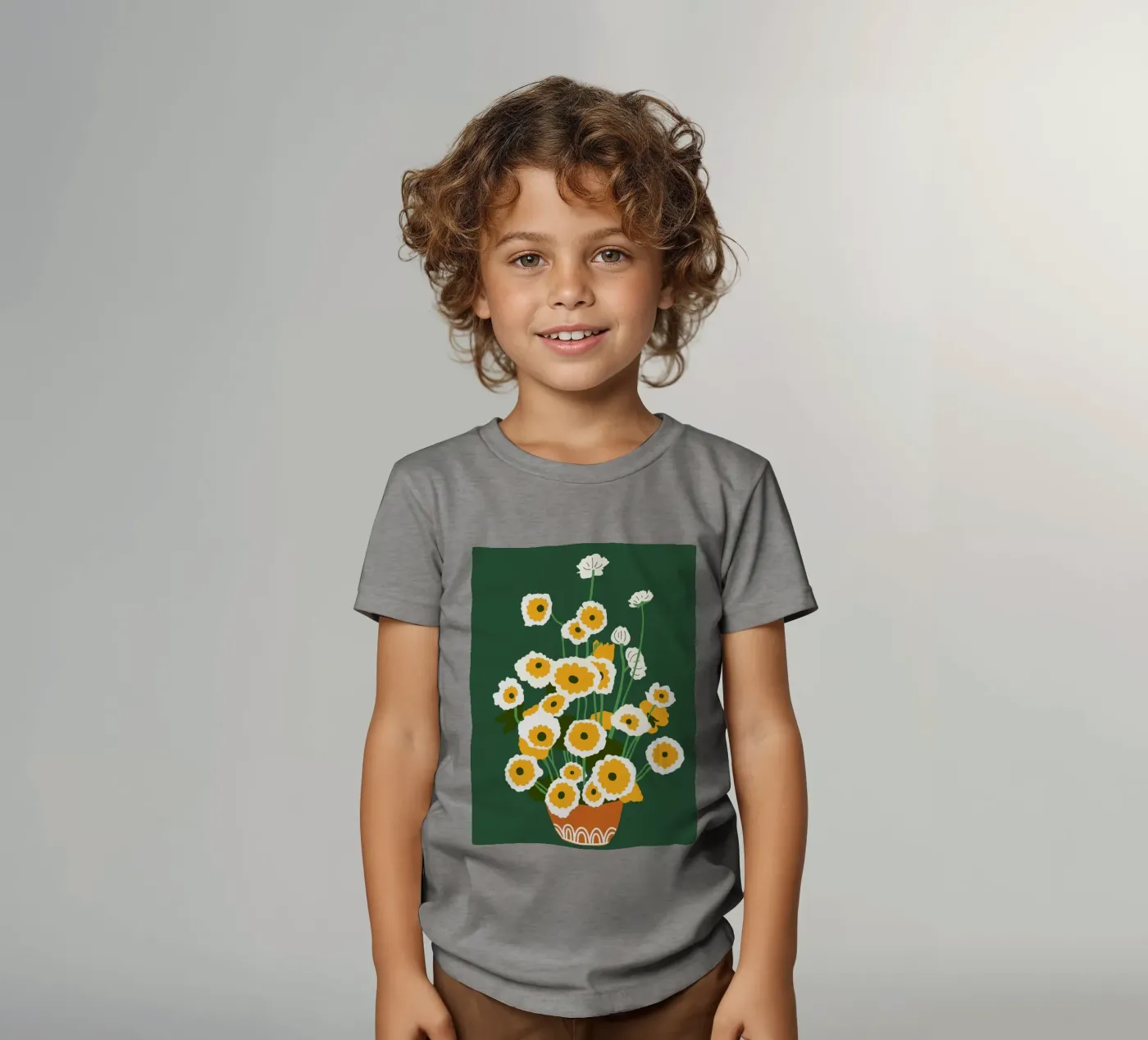 Pentola marrone t-shirt bambini da Kintsugi99