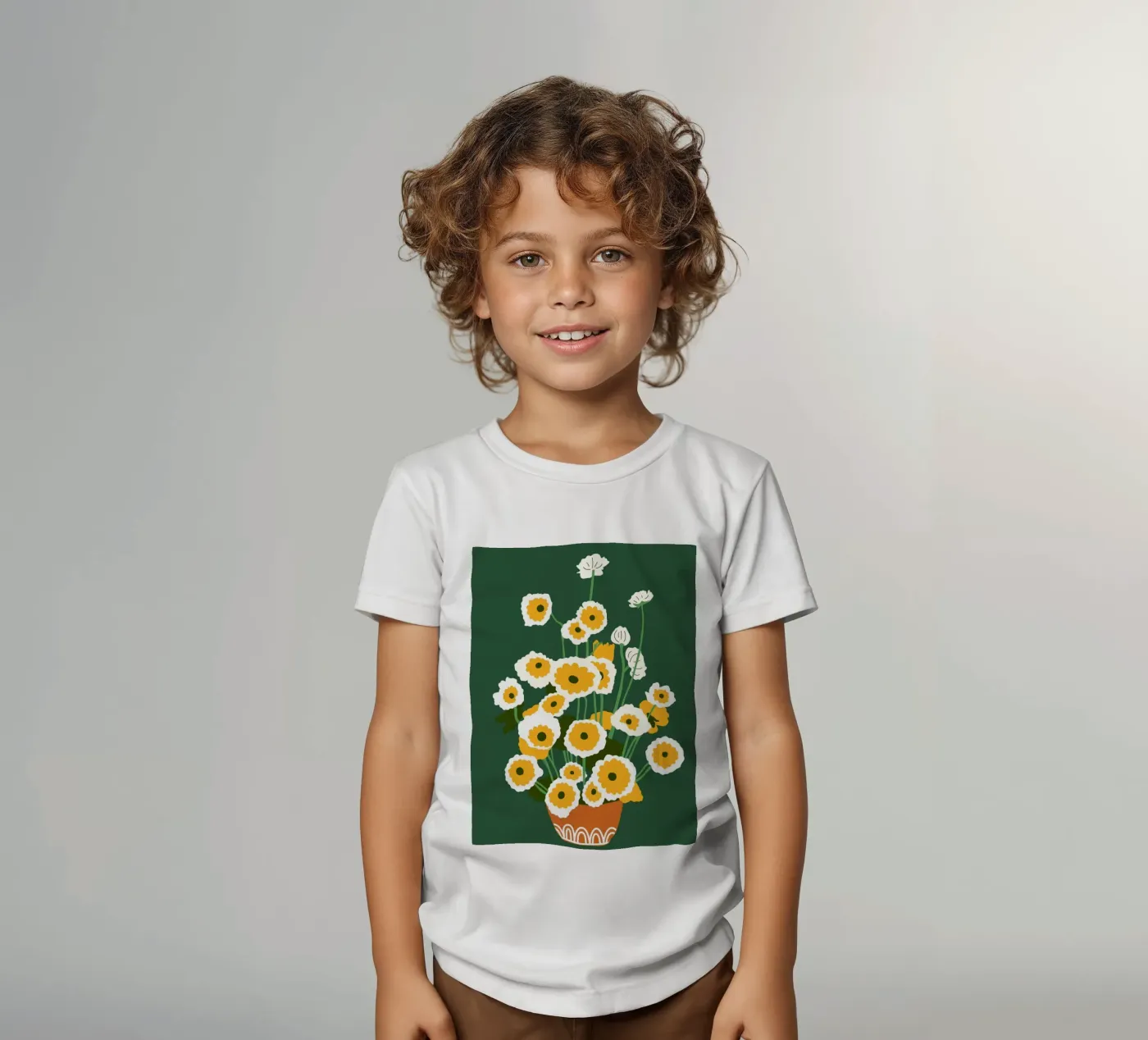 Pentola marrone t-shirt bambini da Kintsugi99