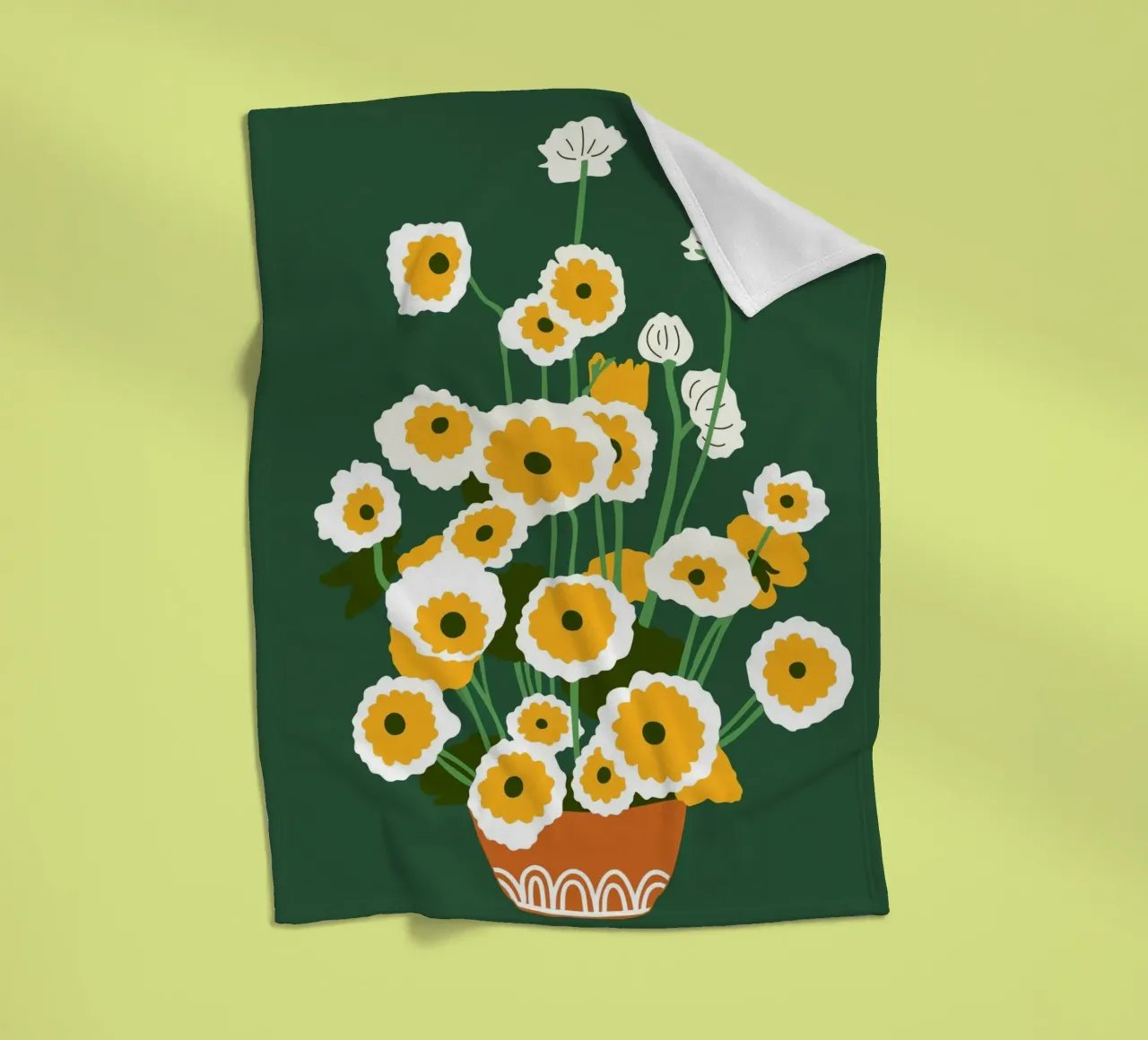 Brauner Topf Fleecedecke von Kintsugi99