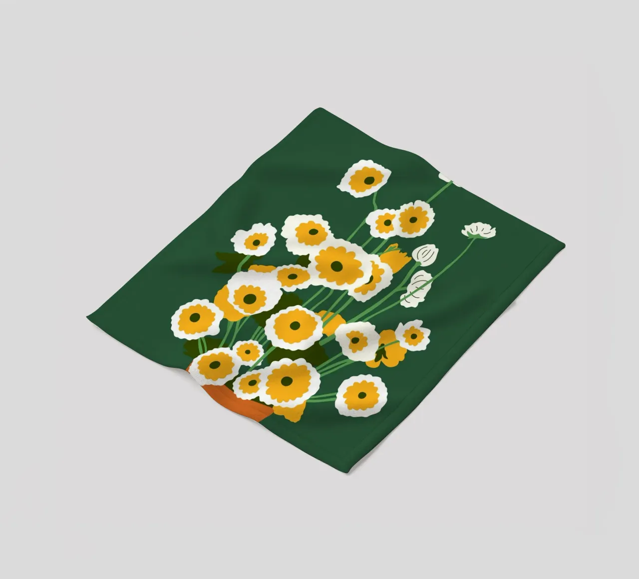 Brauner Topf Fleecedecke von Kintsugi99