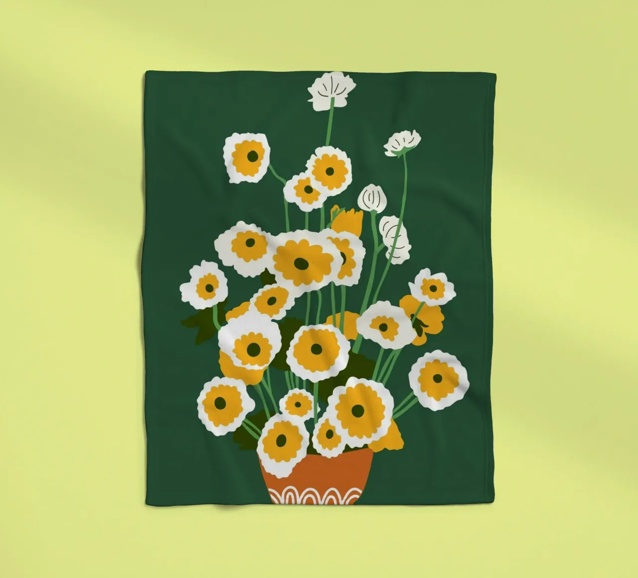 Brauner Topf Fleecedecke von Kintsugi99