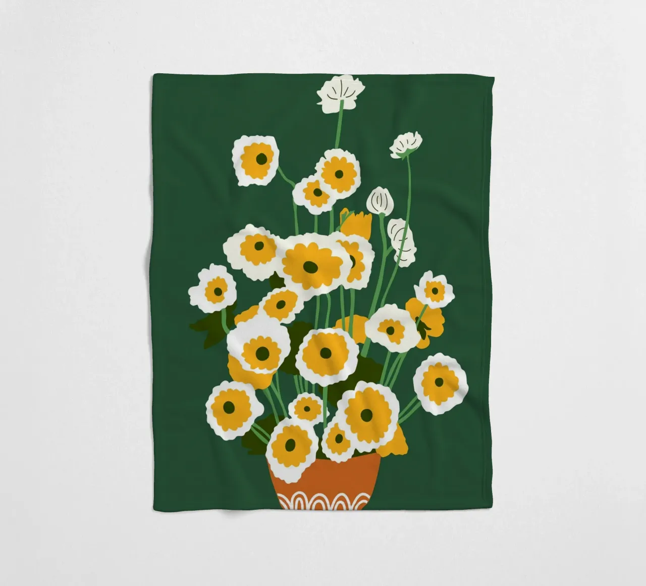 Brauner Topf Fleecedecke von Kintsugi99